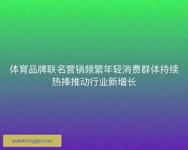 体育品牌联名营销频繁年轻消费群体持续热捧推动行业新增长